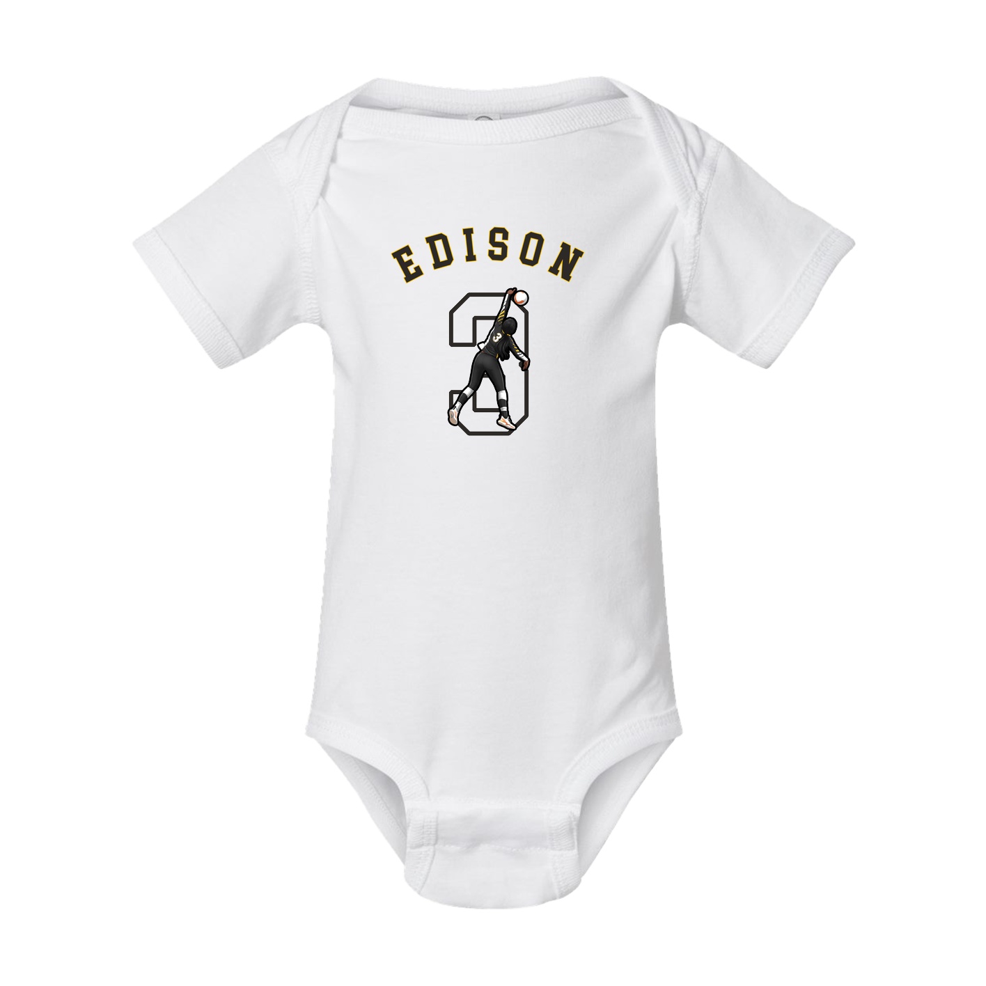 Baby Onesie — Shirsey Arch in White
