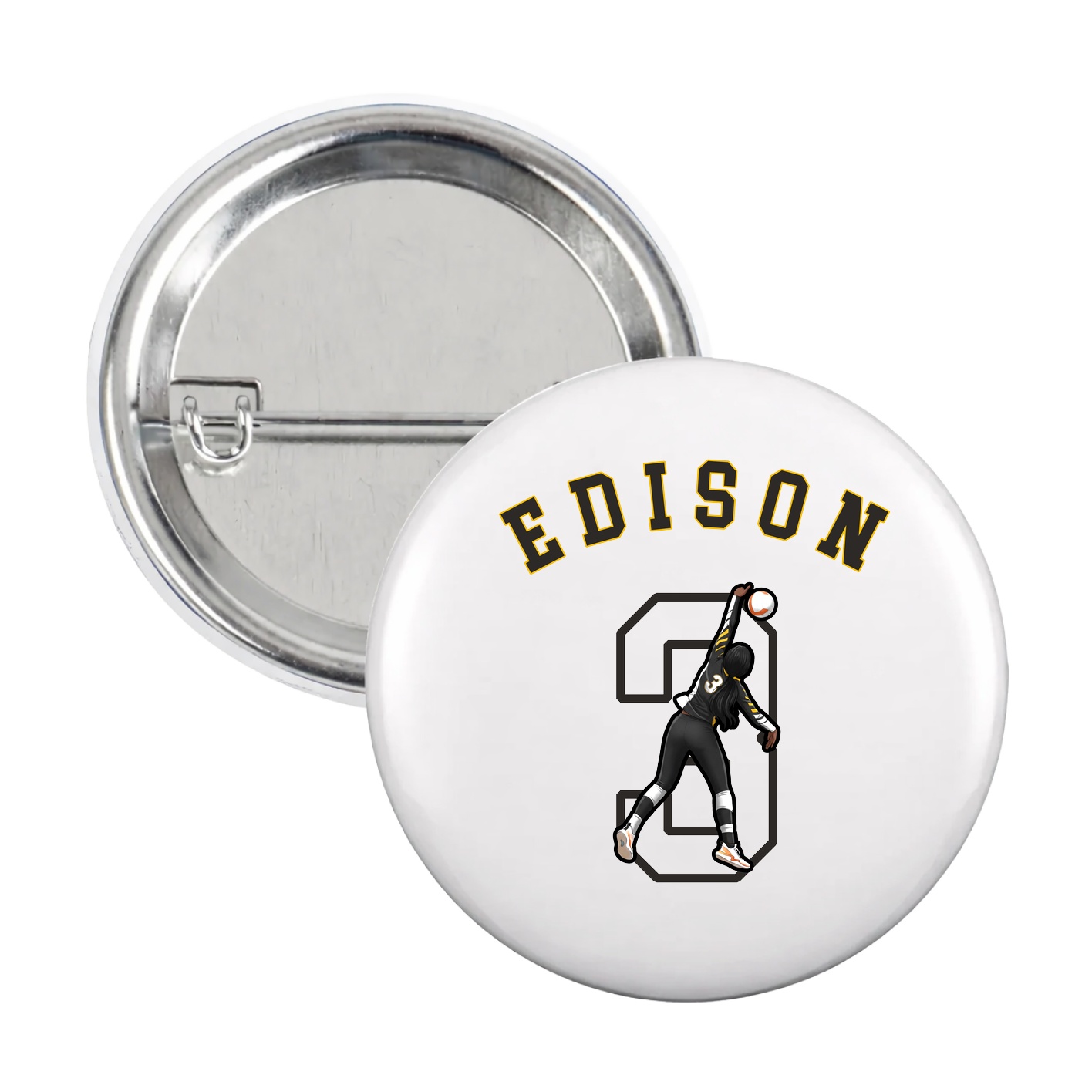 Game Day Button — Shirsey Arch in White