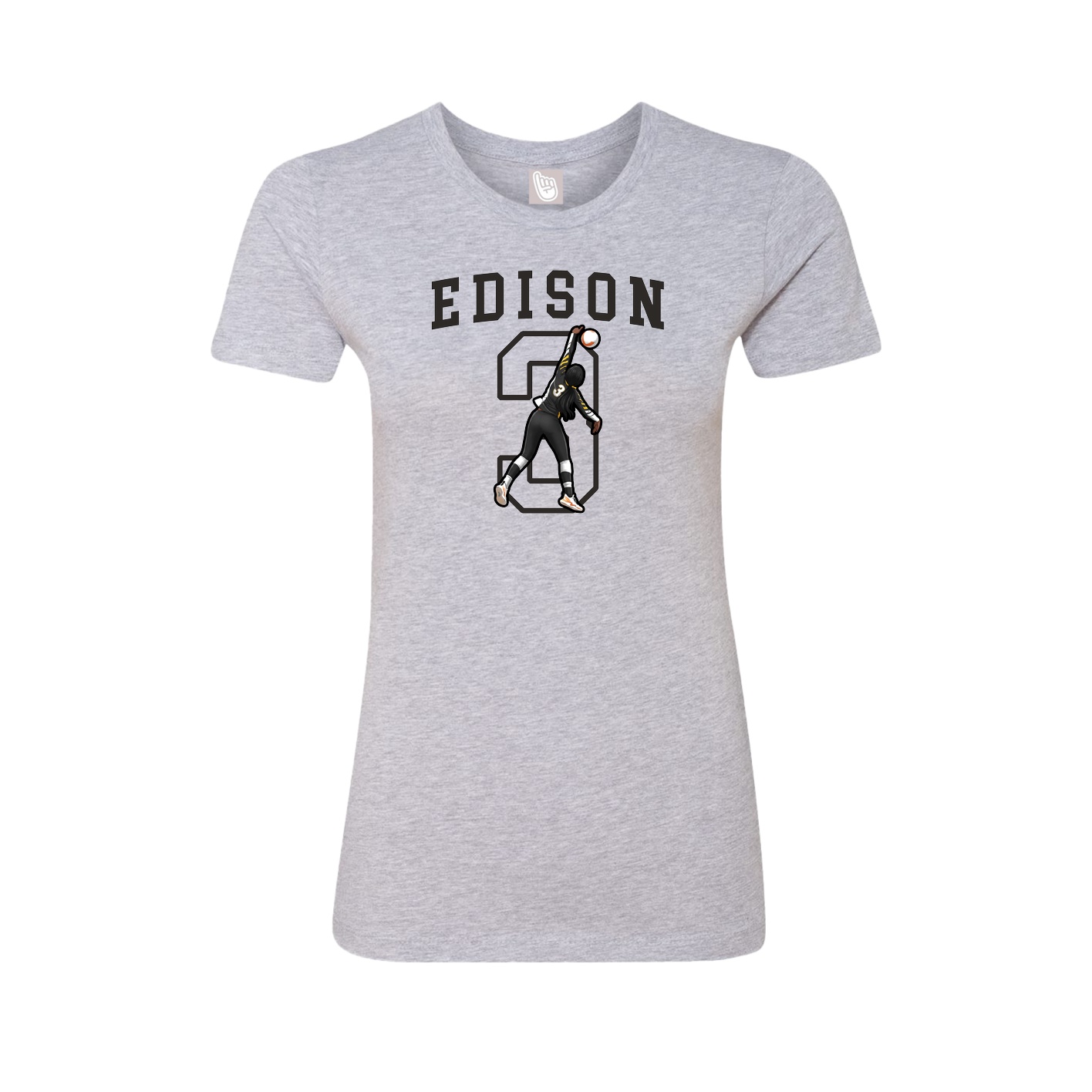 Fitted Women's Tee — Shirsey in Grey