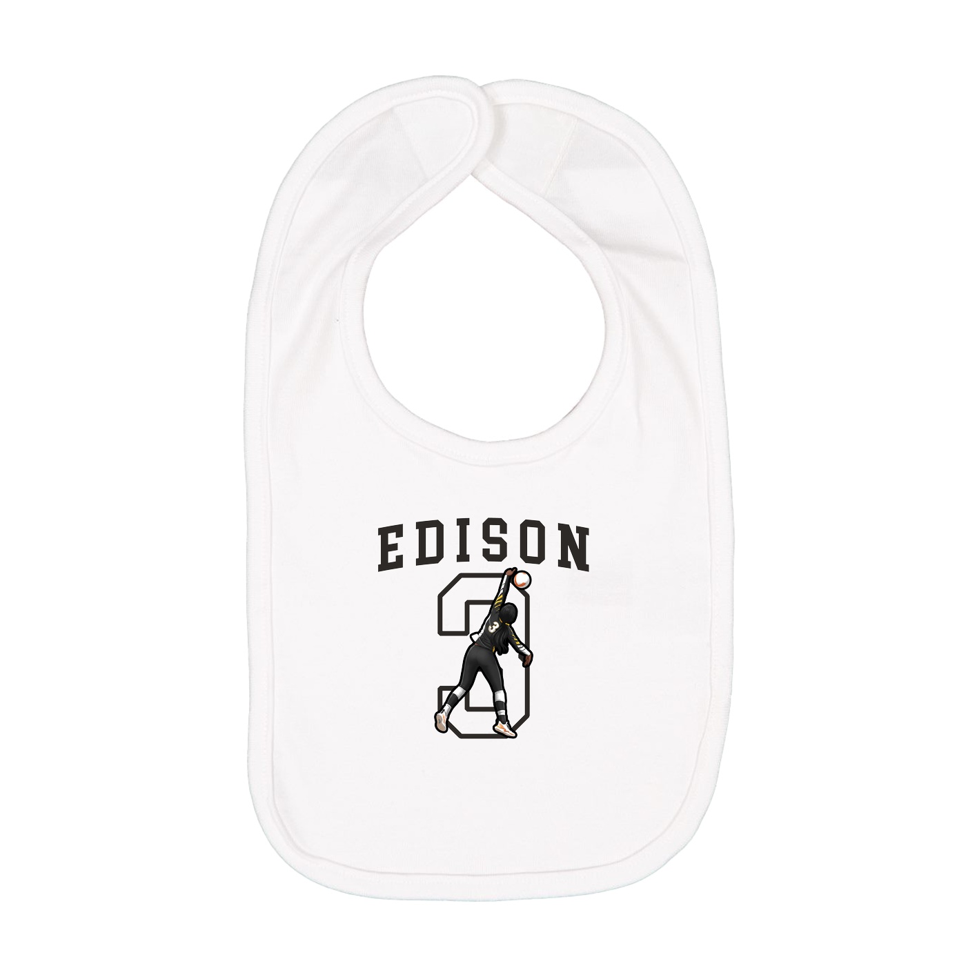 Infant Bib — Shirsey in White