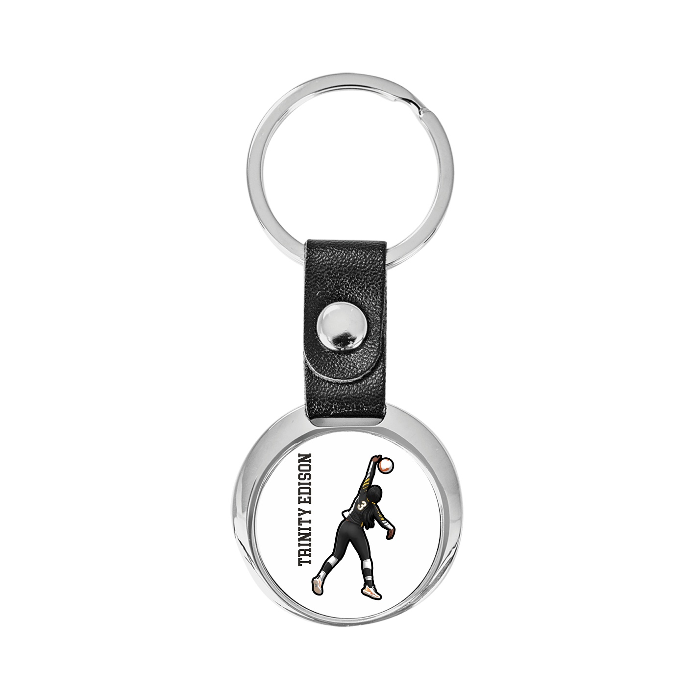 Key Chain — Name Vertical in Classic