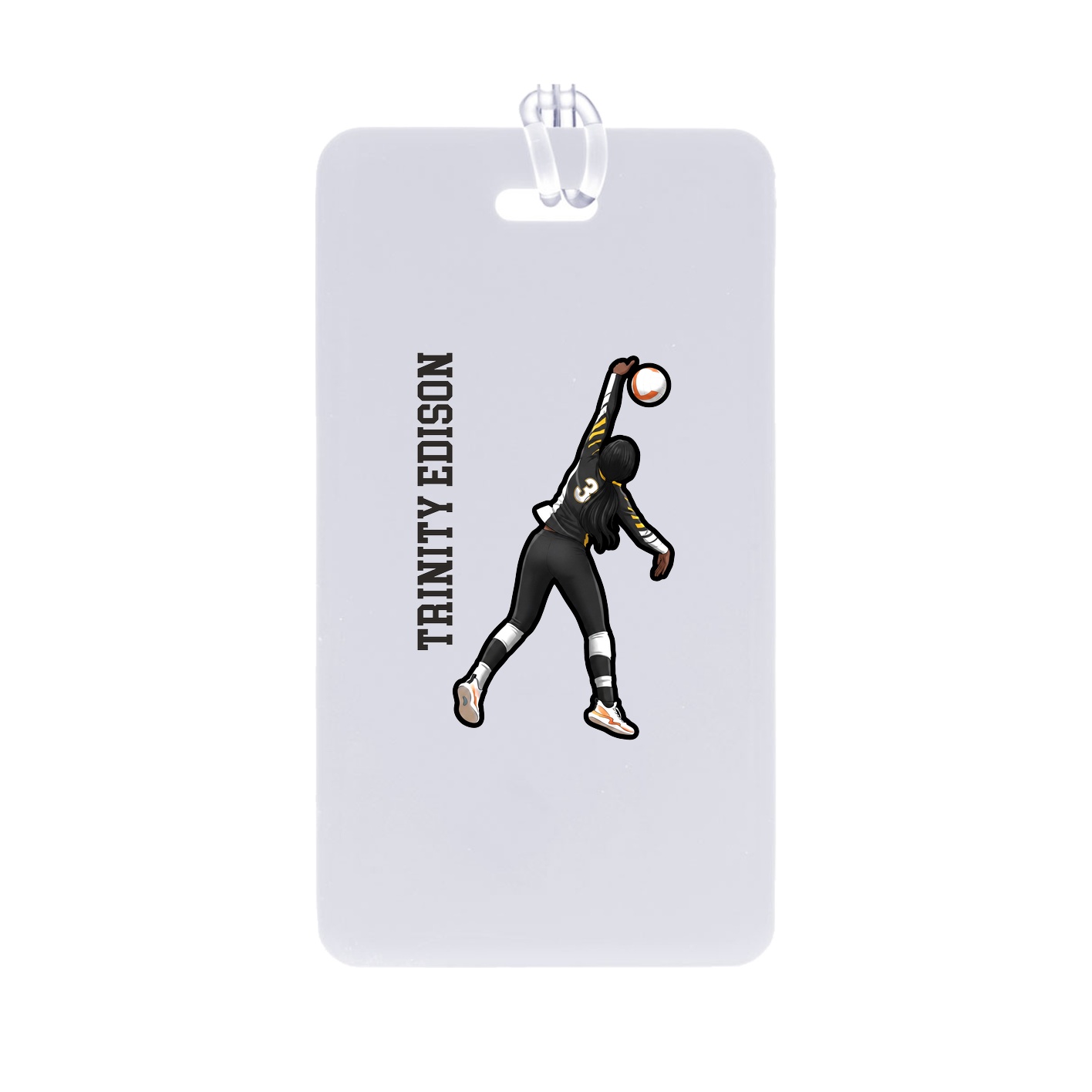Bag Tag — Name Vertical in Classic