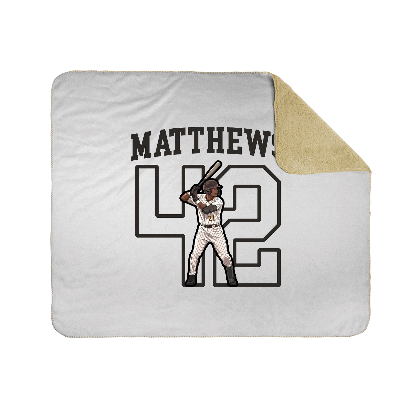 Throw Blanket — Shirsey in White