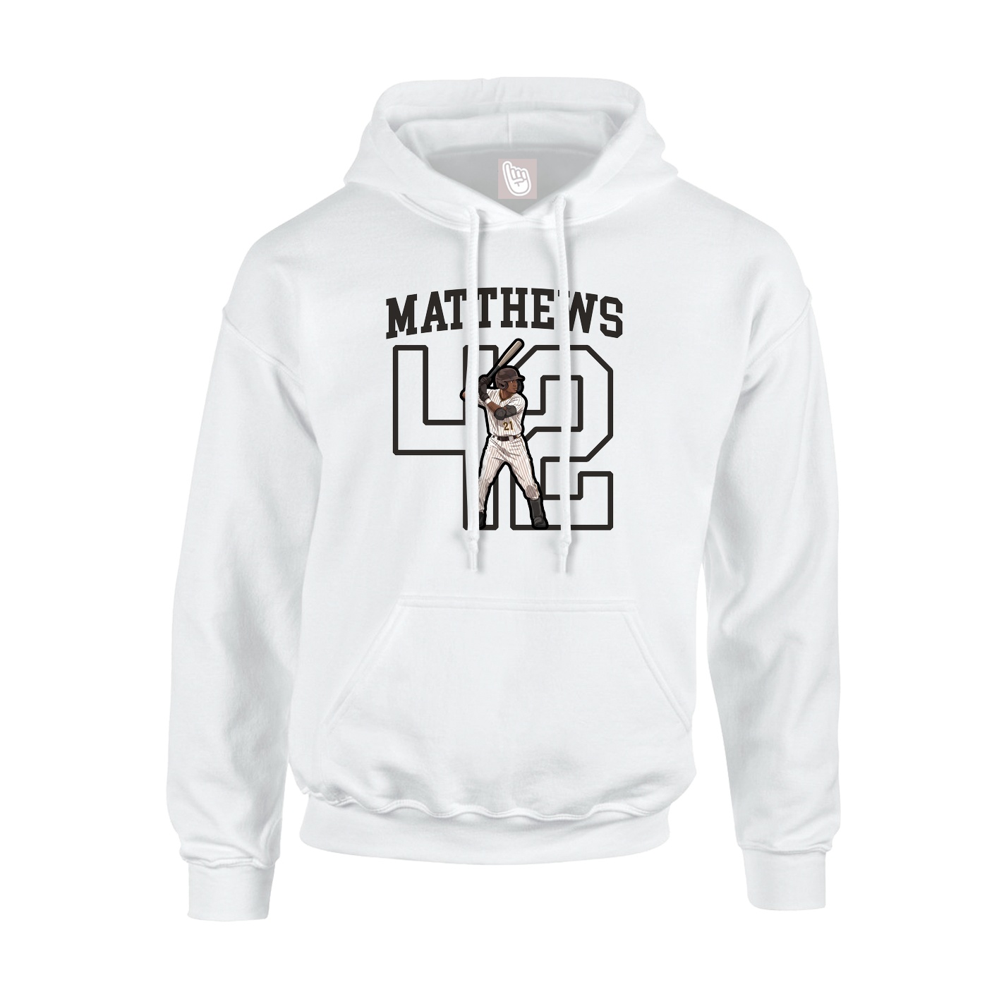 Hoodie — Shirsey in White