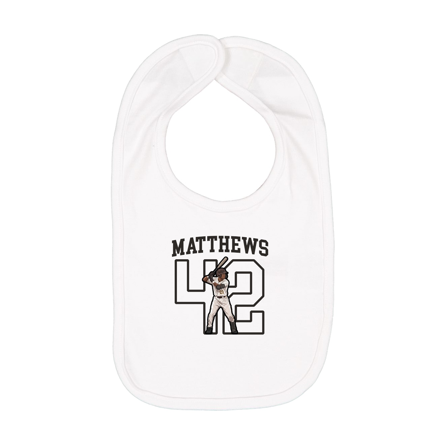 Infant Bib — Shirsey in White