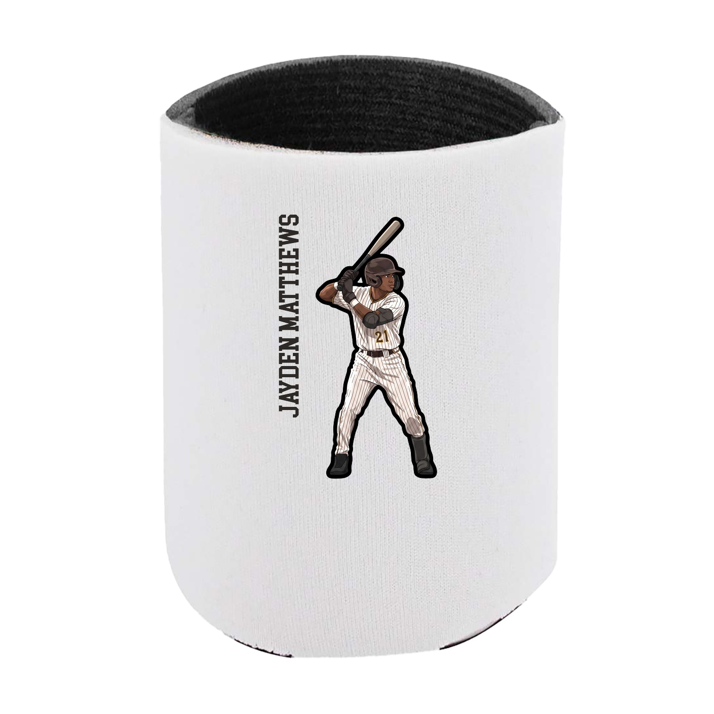 Can Holder — Name Vertical in White