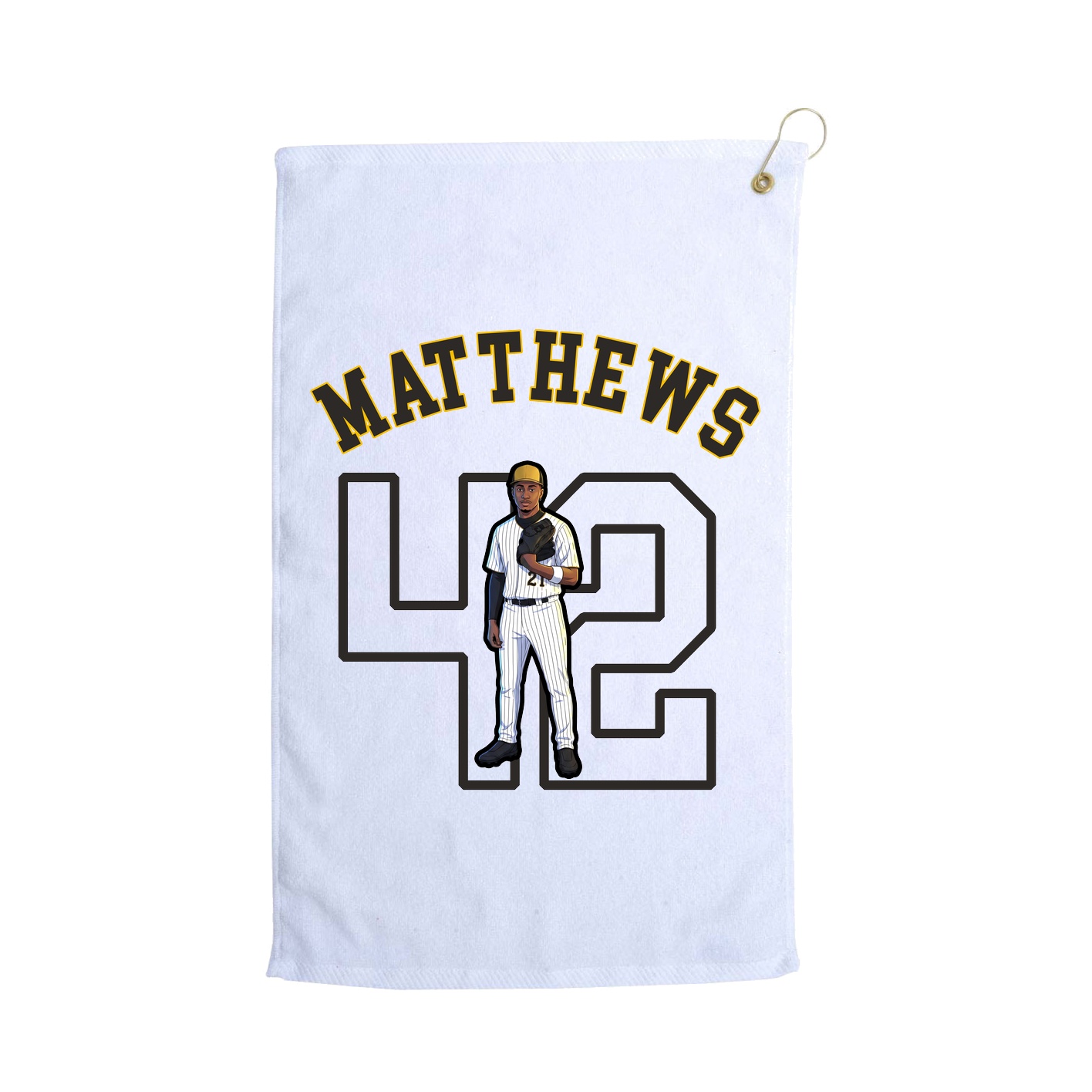 Golf Towel — Shirsey Arch in White