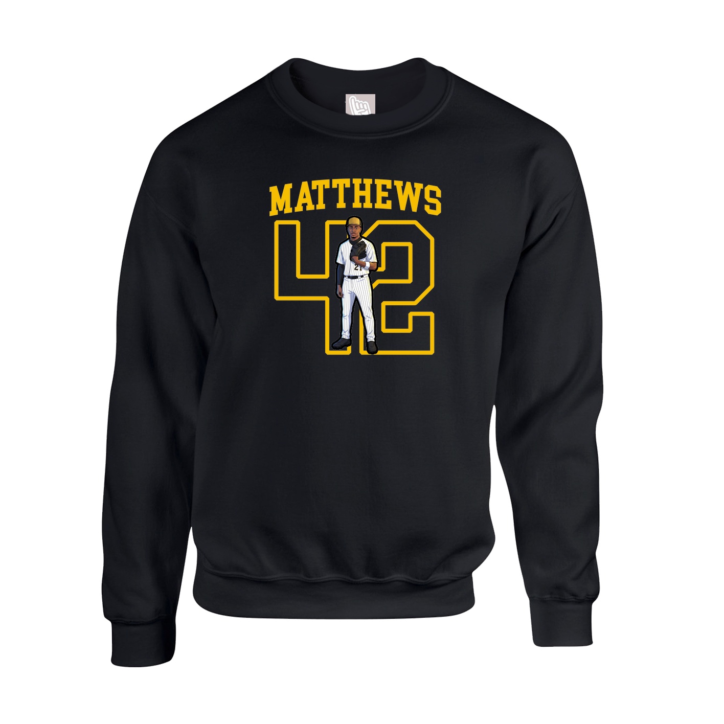 Fleece Crew — Shirsey in Black