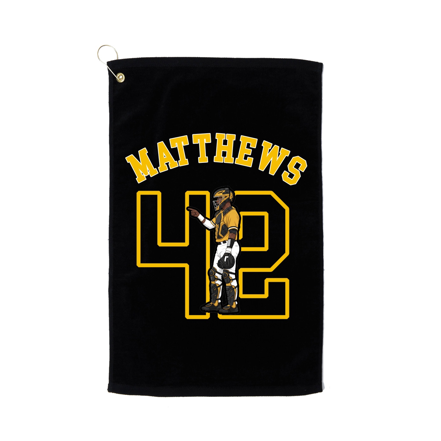 Golf Towel — Shirsey Arch in Black