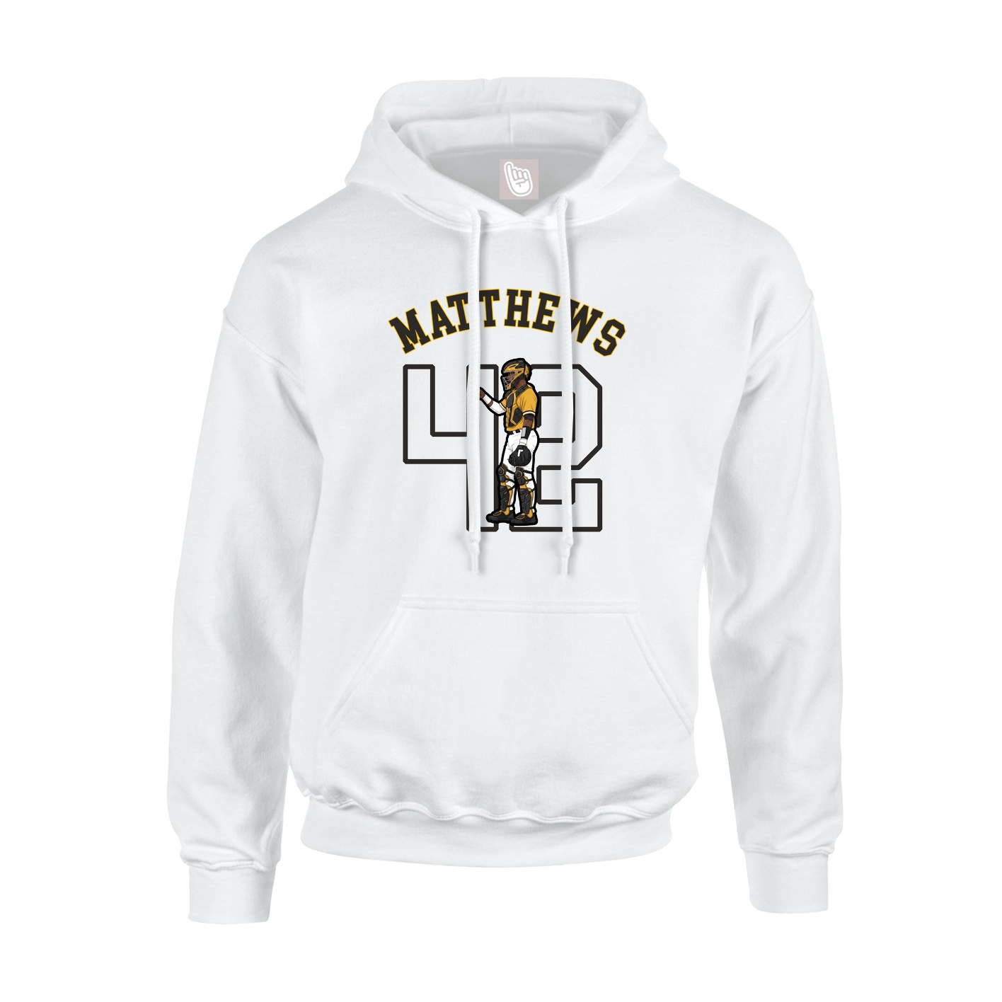 Youth Hoodie — Shirsey Arch in White