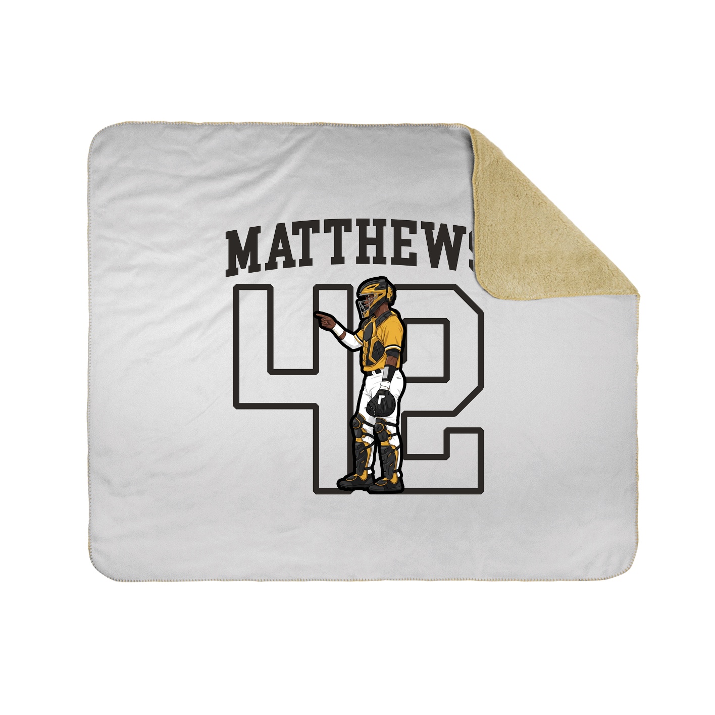 Throw Blanket — Shirsey in White