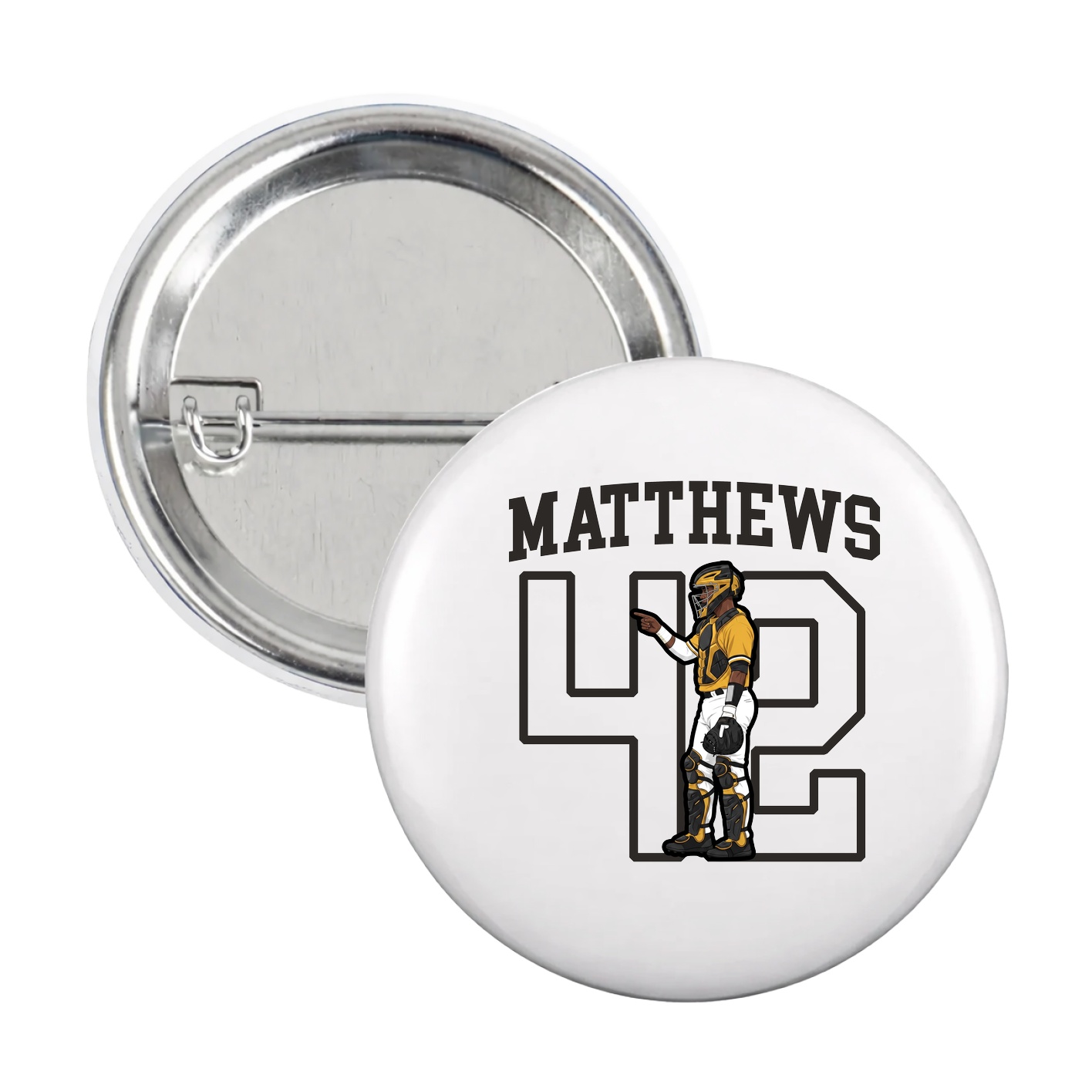 Game Day Button — Shirsey in White