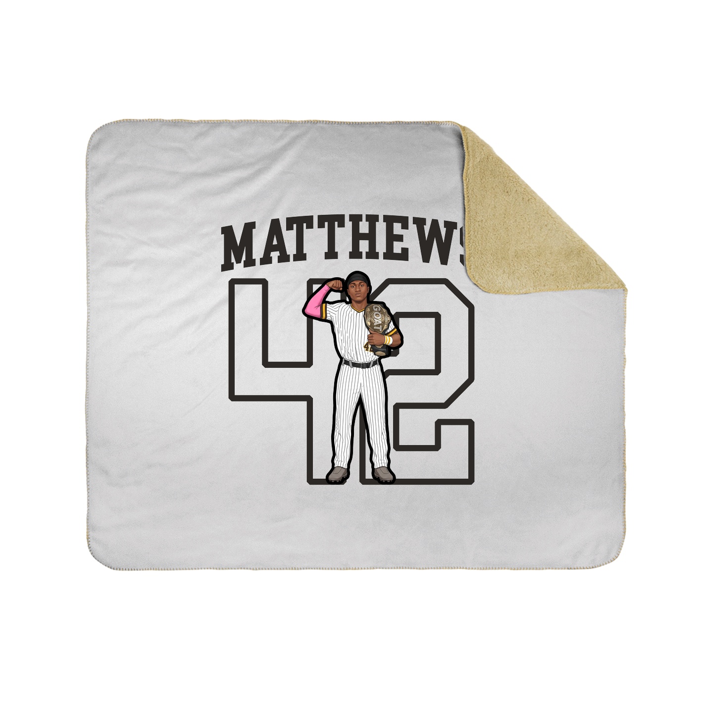 Throw Blanket — Shirsey in White