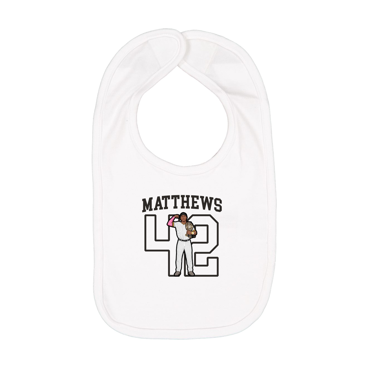 Infant Bib — Shirsey in White