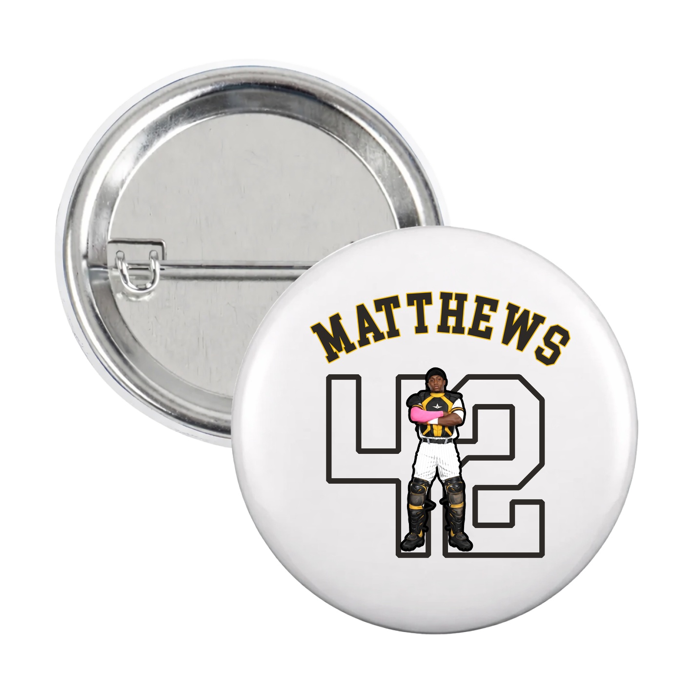 Game Day Button — Shirsey Arch in White