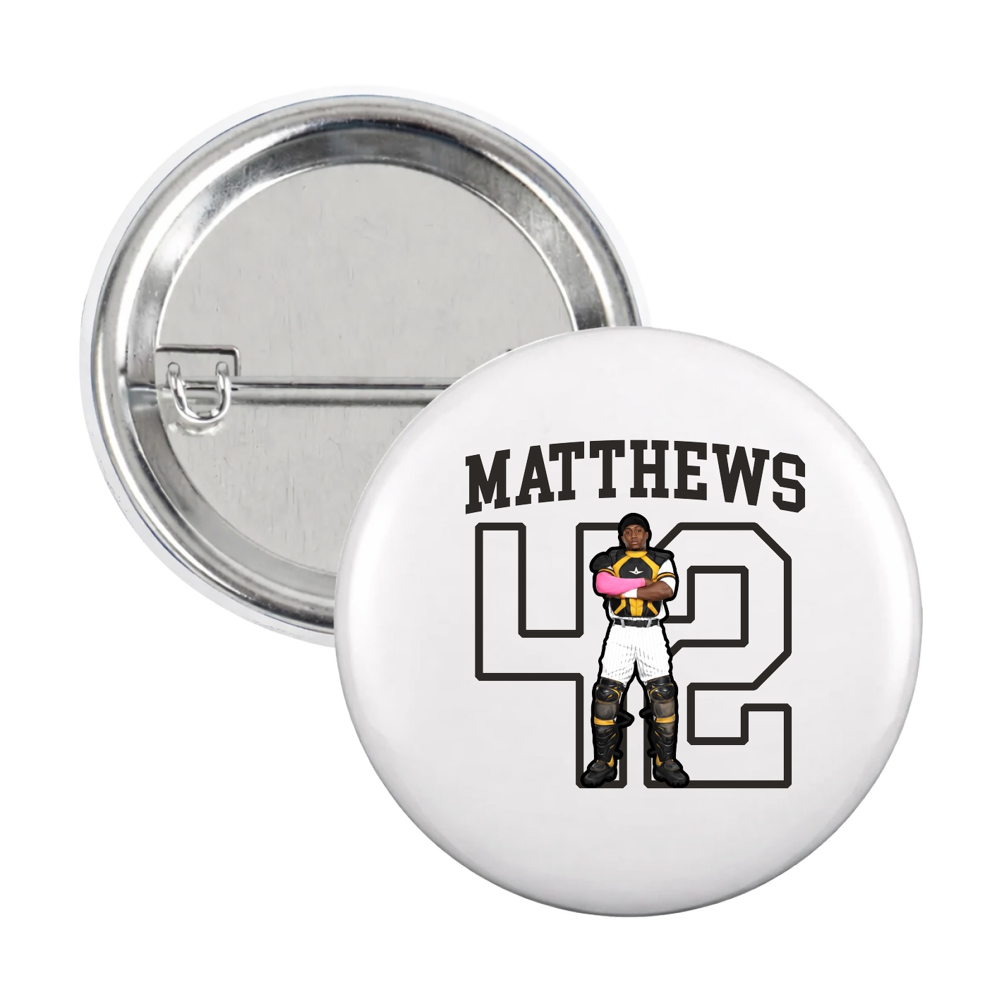 Game Day Button — Shirsey in White