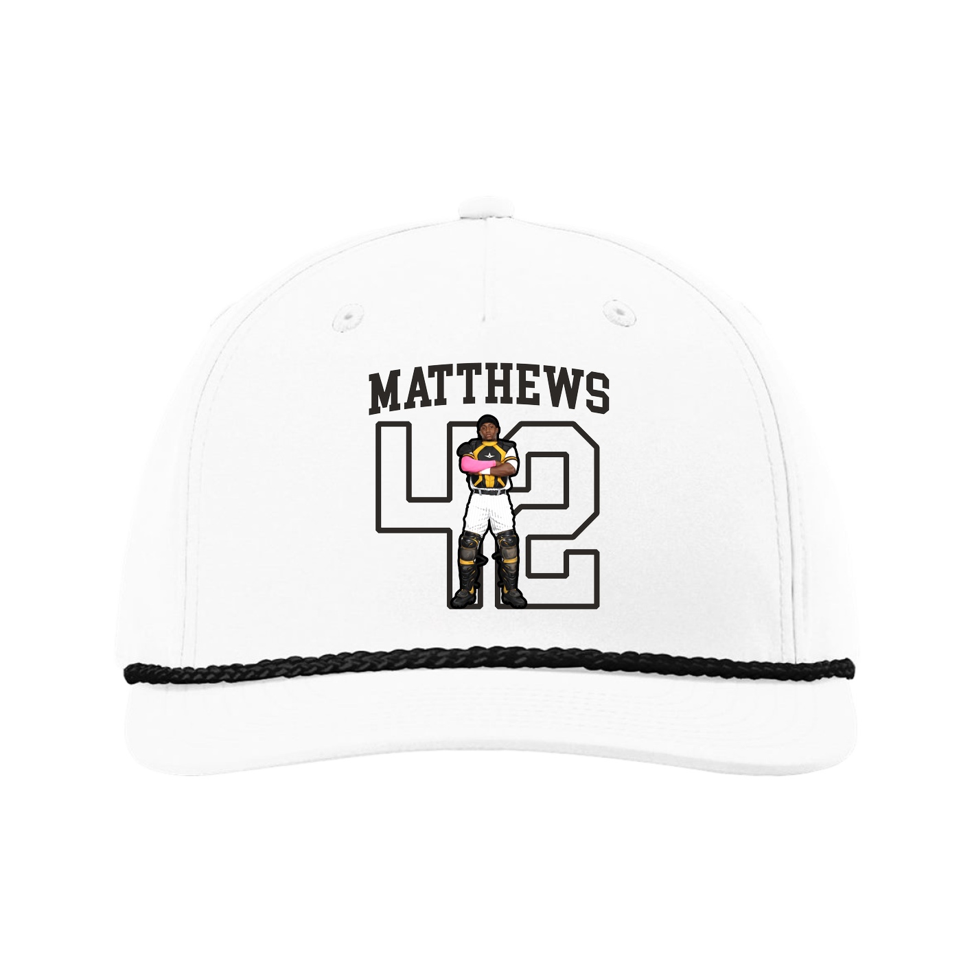 Five-Panel Classic Rope Cap — Shirsey in White