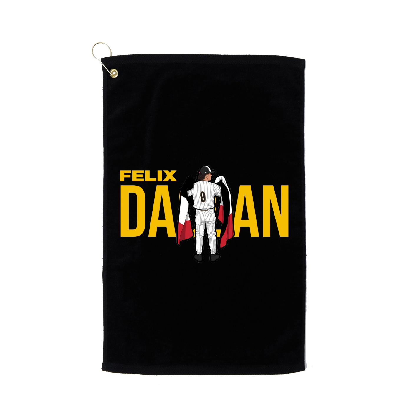 Golf Towel — Player Name in Black