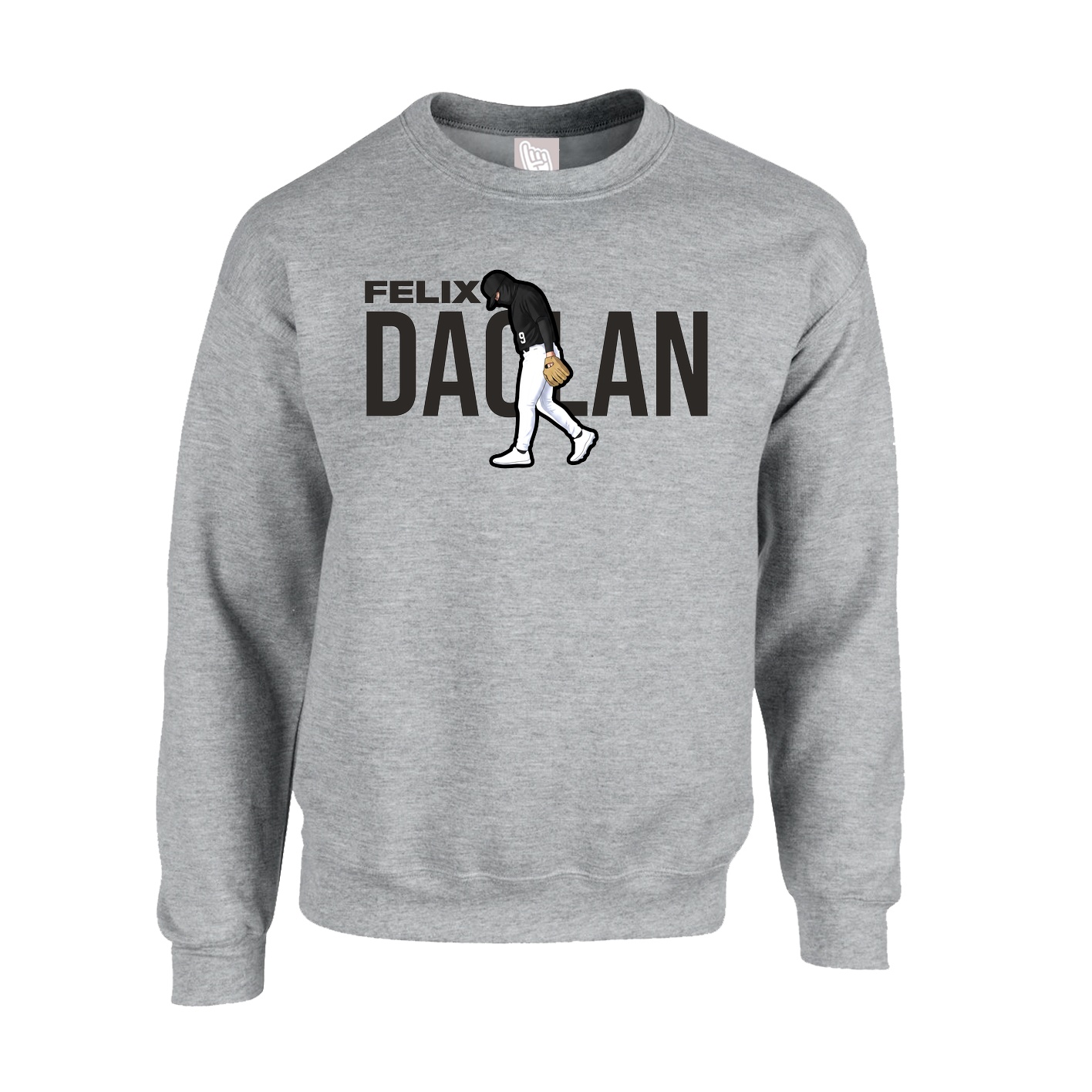 Fleece Crew — Player Name in Grey