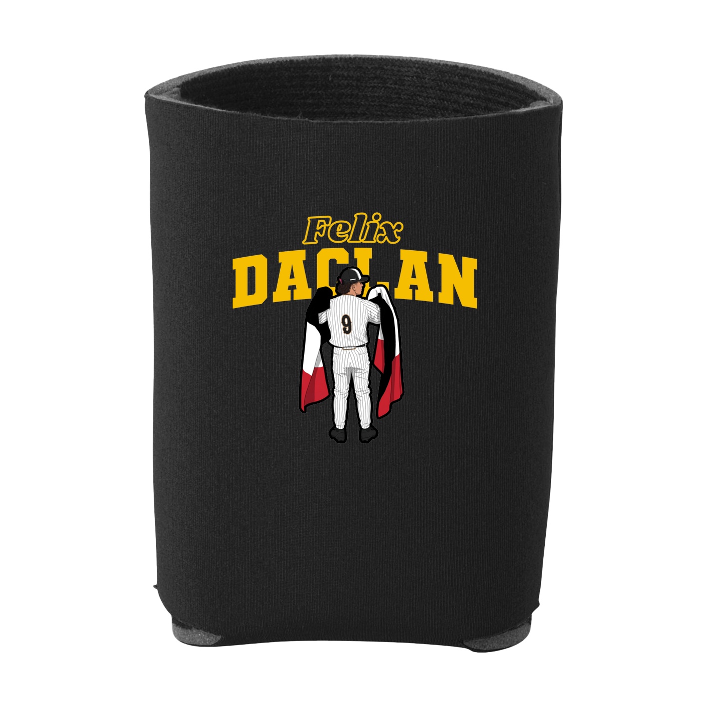 Can Holder — Name Arch in Black