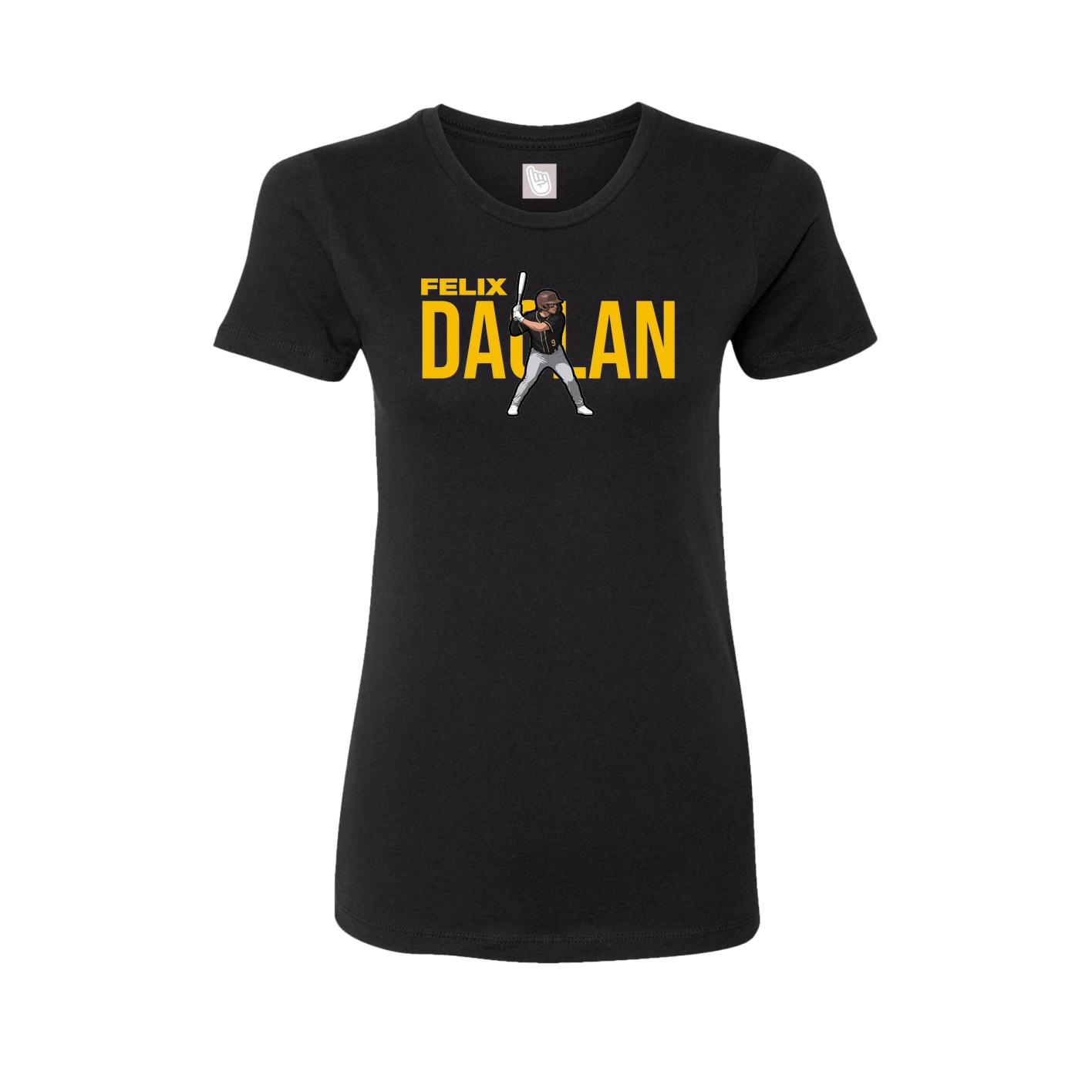 Womens Tee — Player Name in Black
