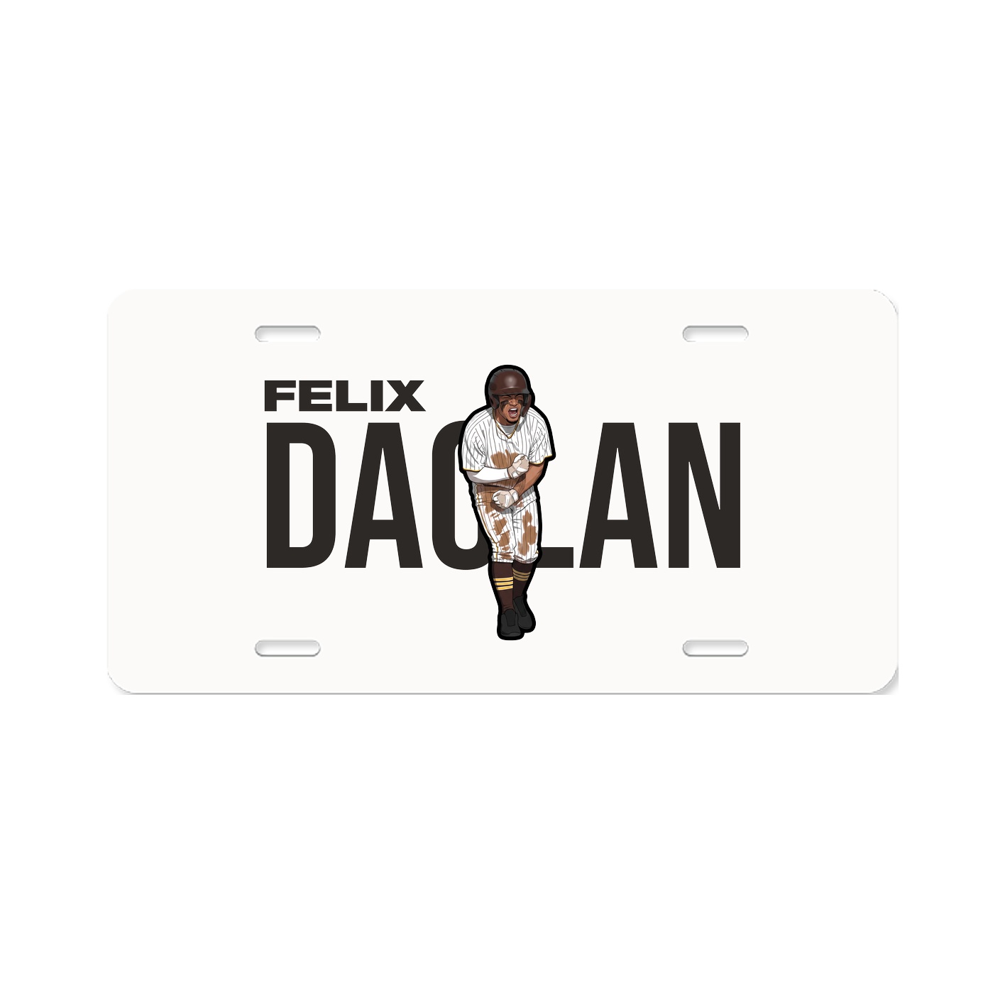 License Plate — Player Name in Classic