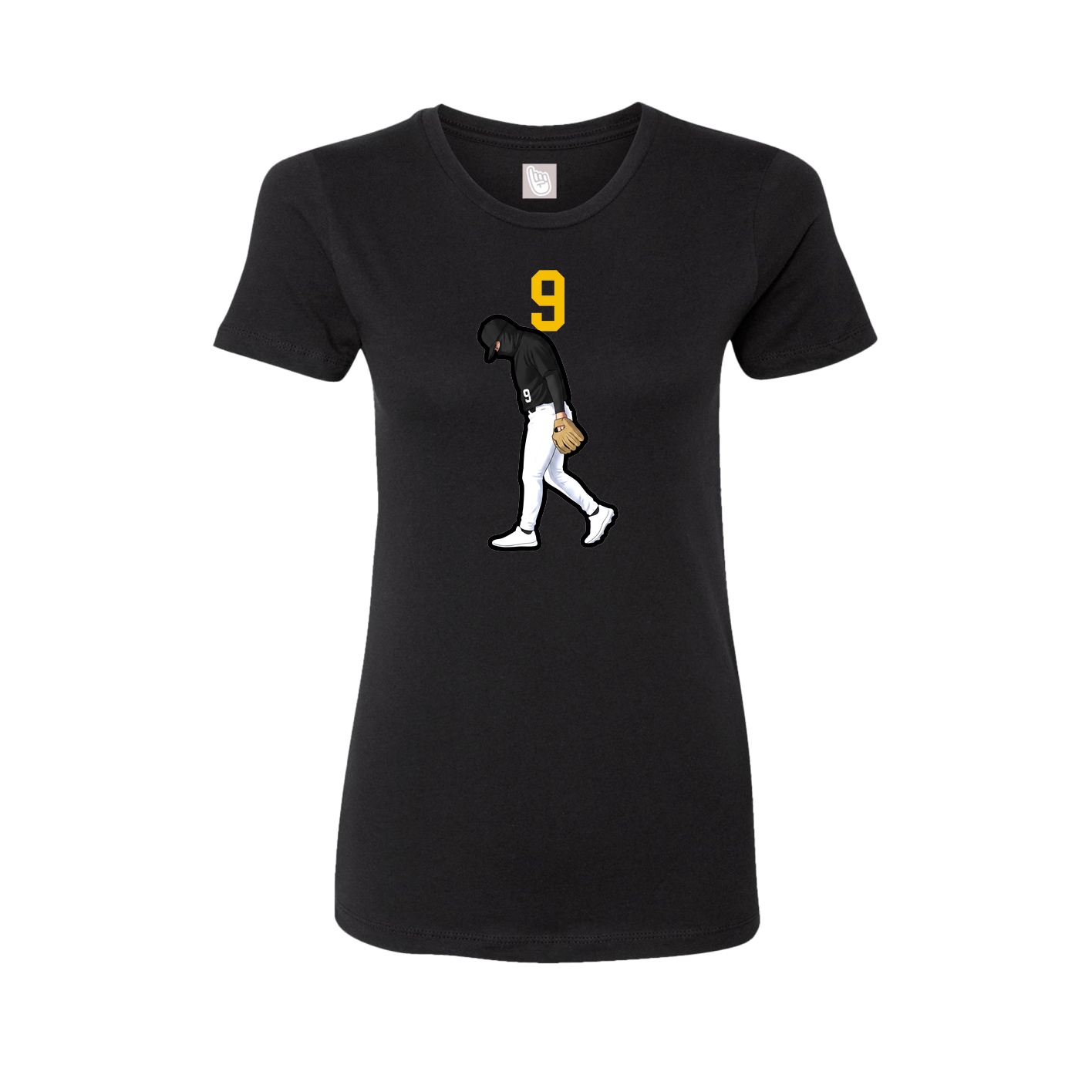 Womens Tee — Number Top in Black