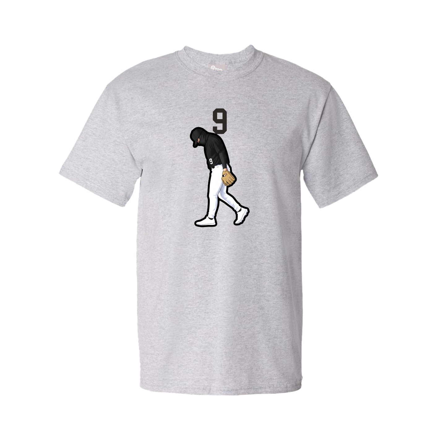 Youth Tee — Number Top in Grey