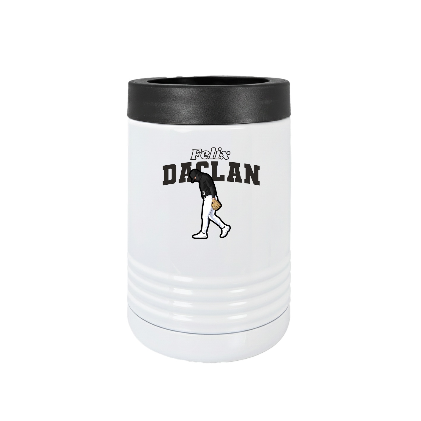 Beverage Holder — Name Arch in White