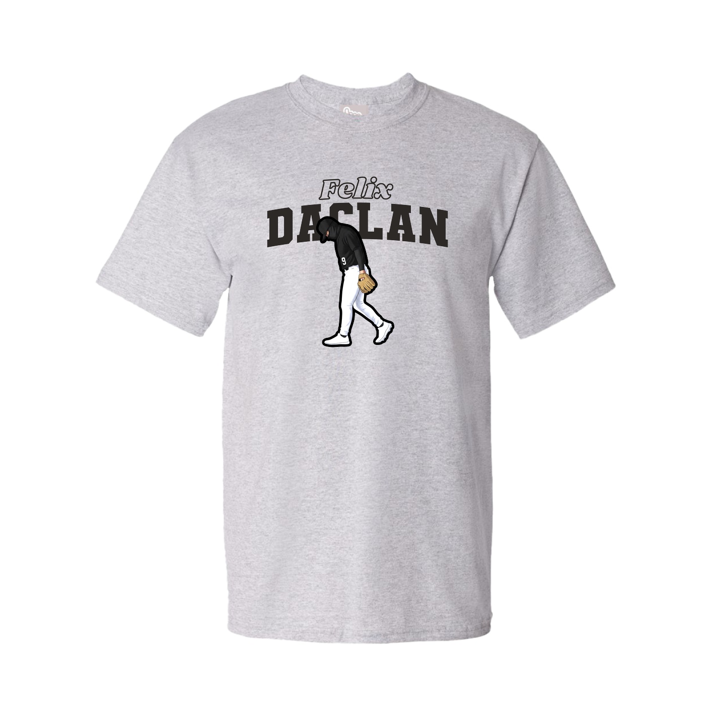 Youth Tee — Name Arch in Grey