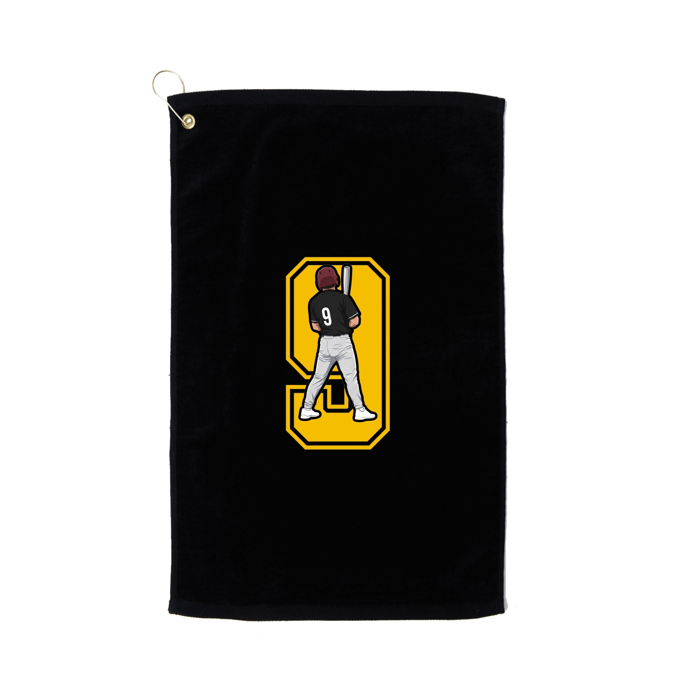 Golf Towel — Number in Black