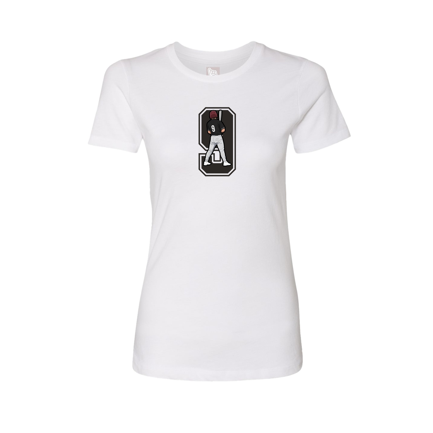 Womens Tee — Number in White