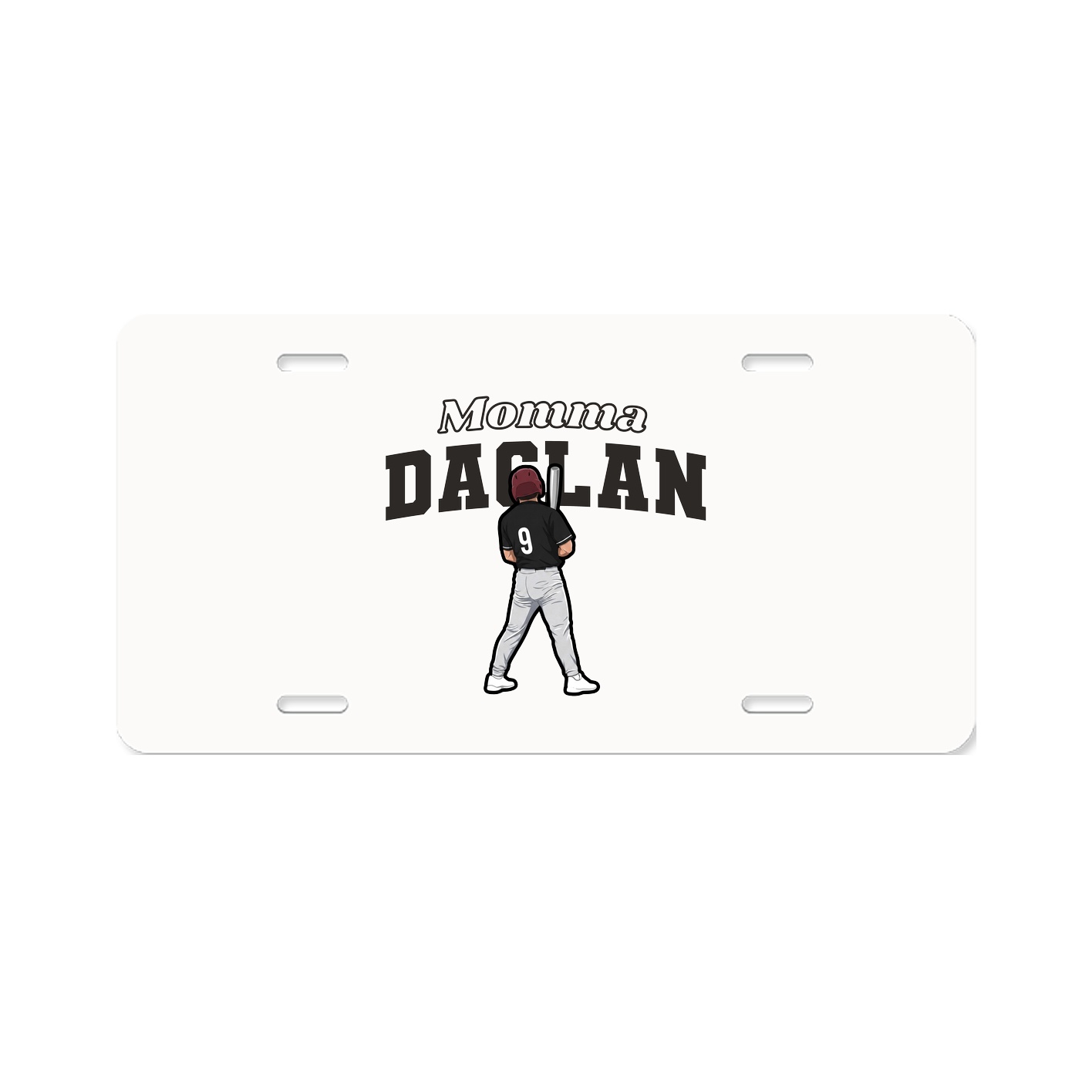 License Plate — Mothers Day Block in Classic