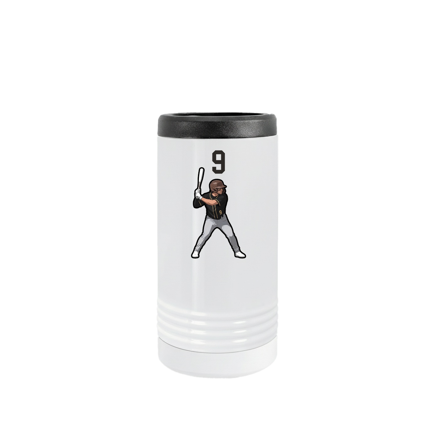 Slim Beverage Holder — Number Top in White