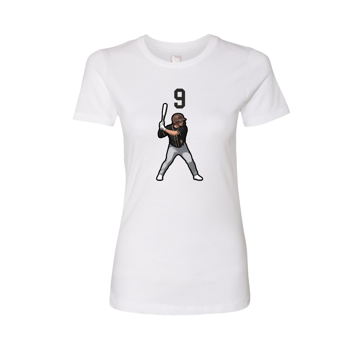 Womens Tee — Number Top in White