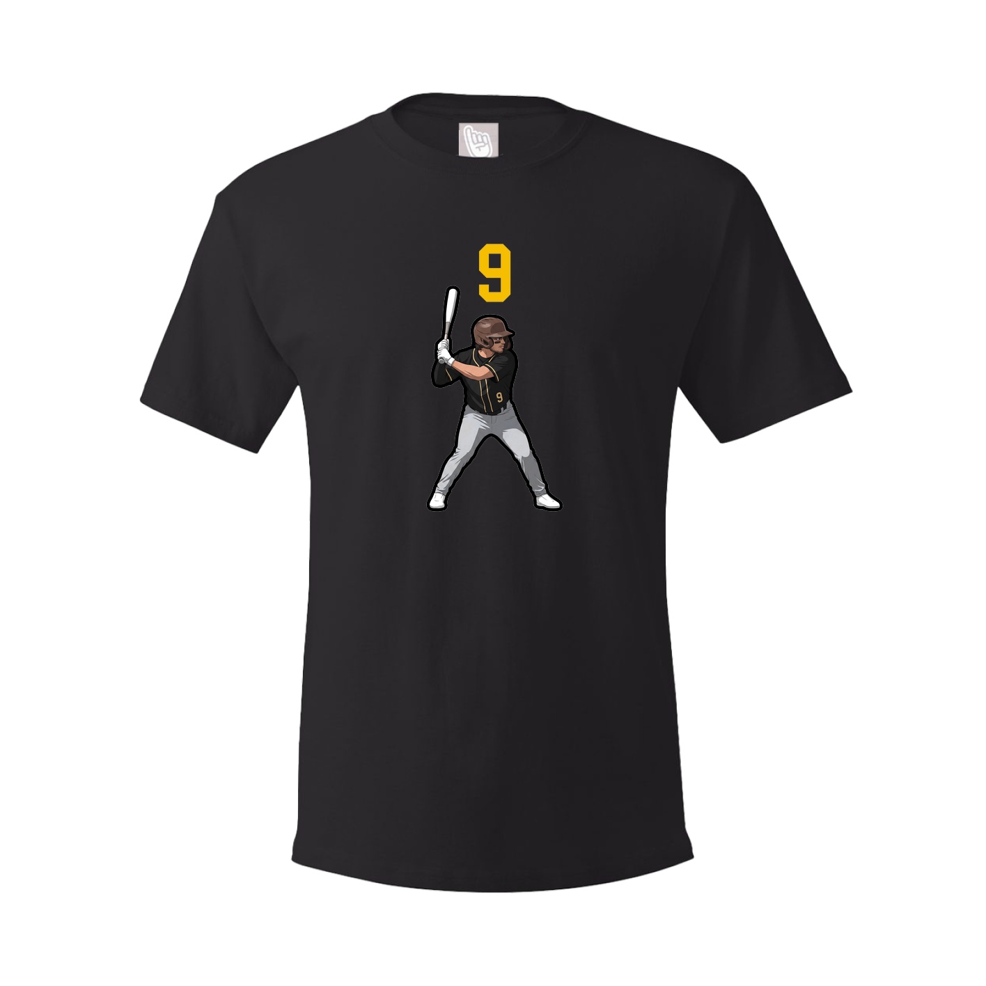 Youth Tee — Number Top in Black