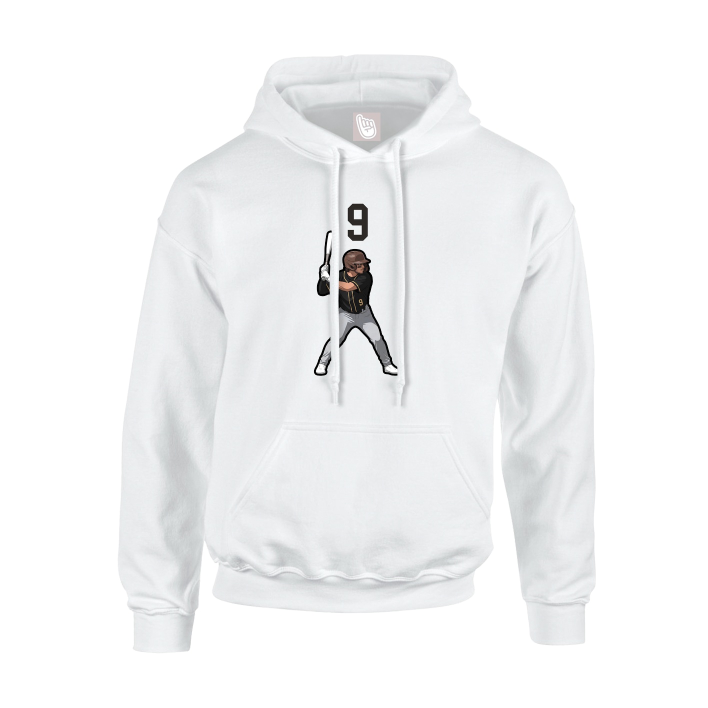 Hoodie — Number Top in White