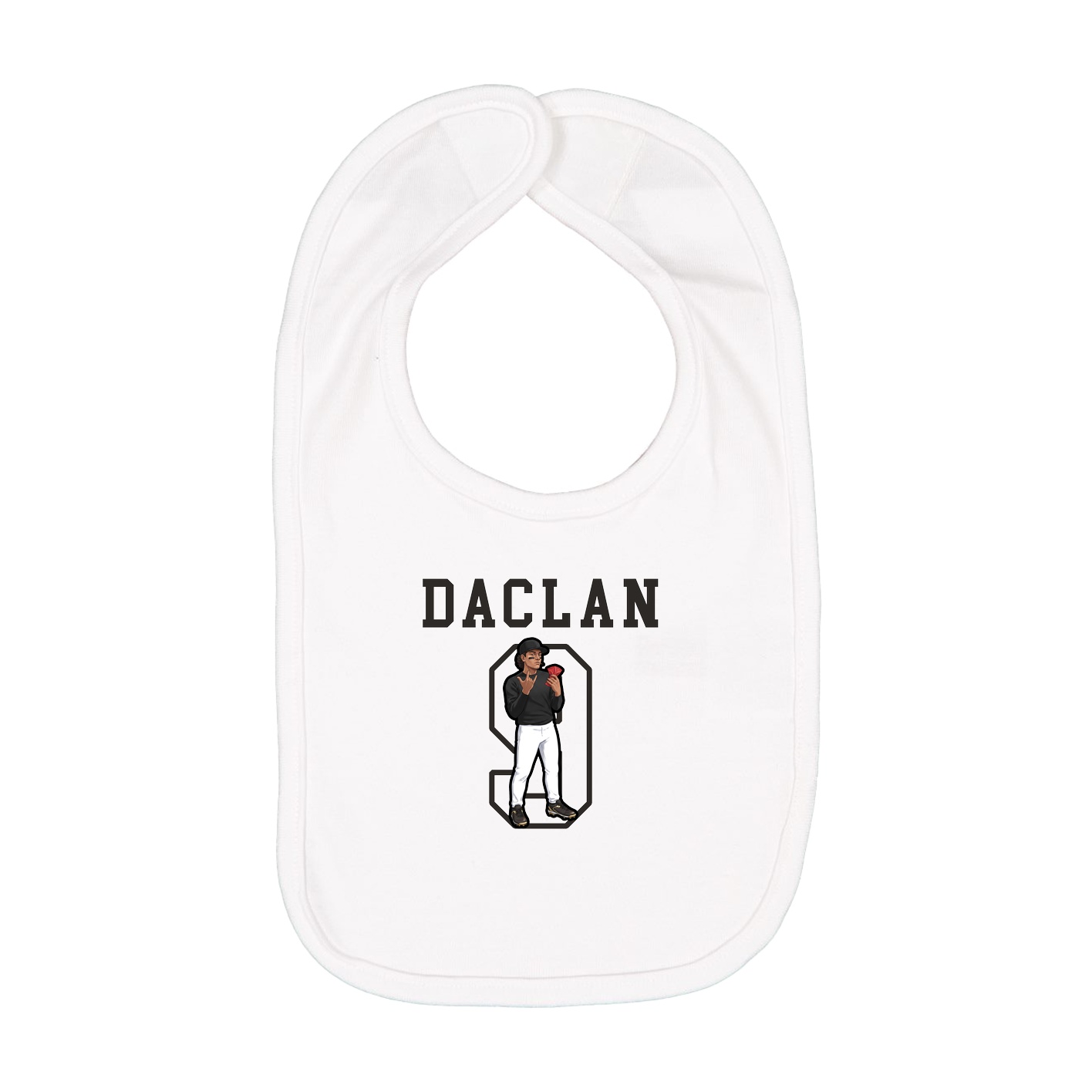Infant Bib — Shirsey in White