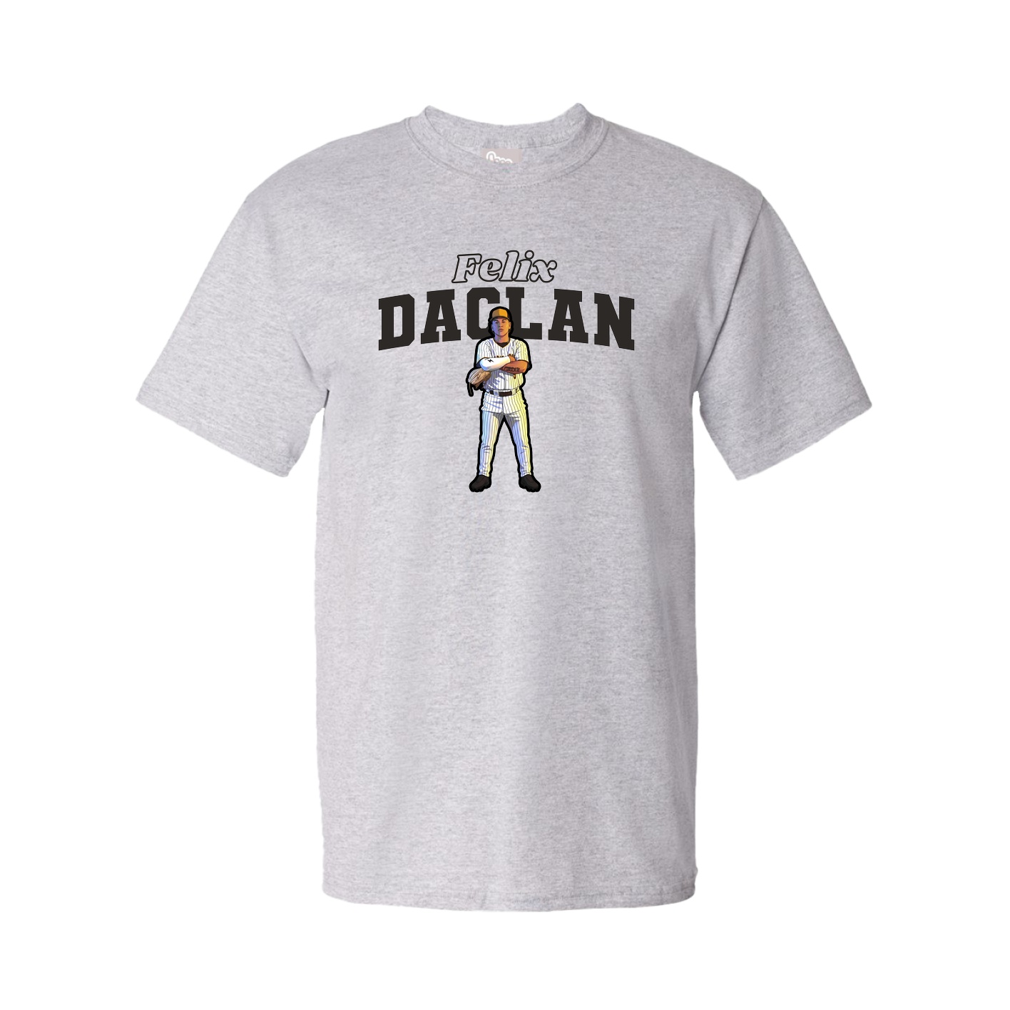 Youth Tee — Name Arch in Grey