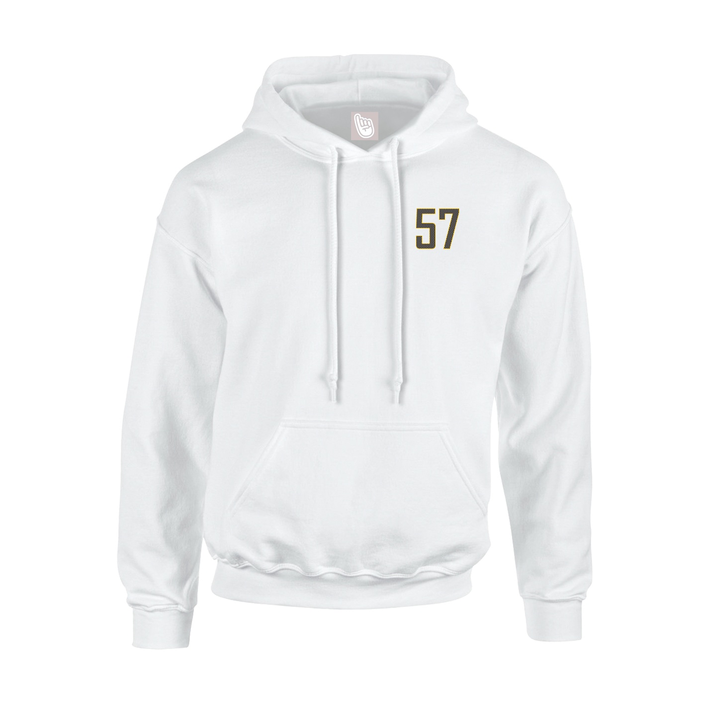 Youth Hoodie — Front Shirsy in White