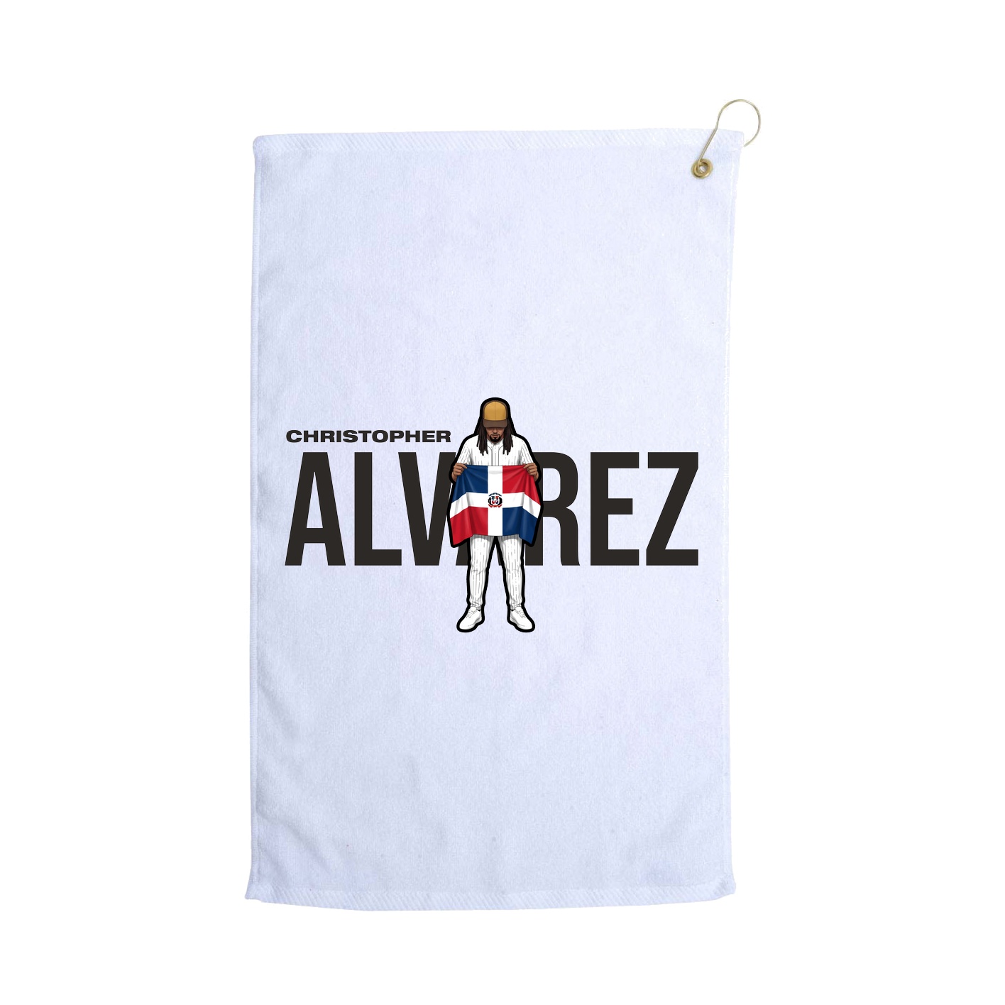 Golf Towel — Player Name in White