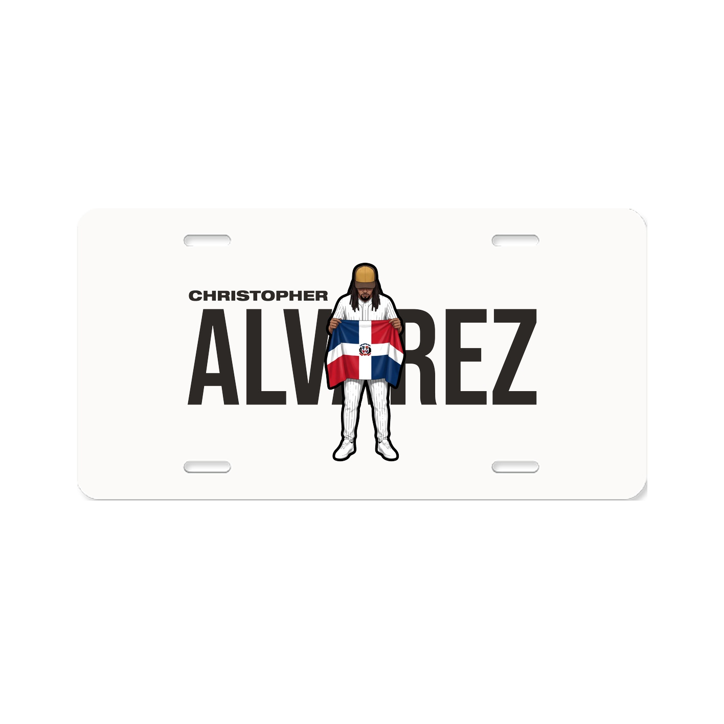 License Plate — Player Name in Classic