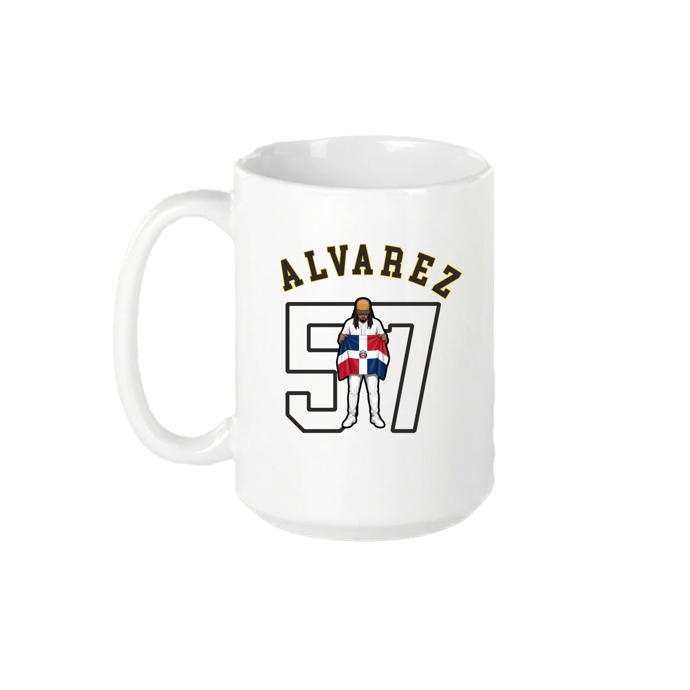 15oz Coffee Mug — Shirsey Arch in White