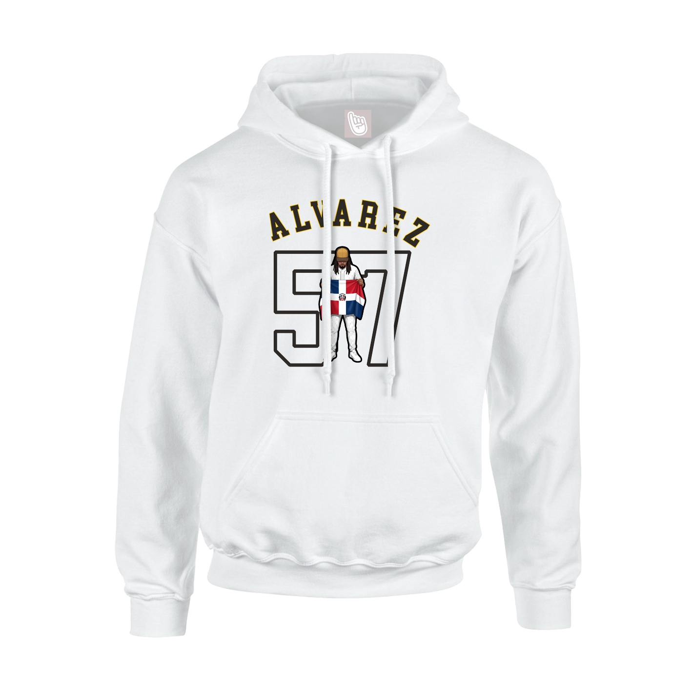 Hoodie — Shirsey Arch in White