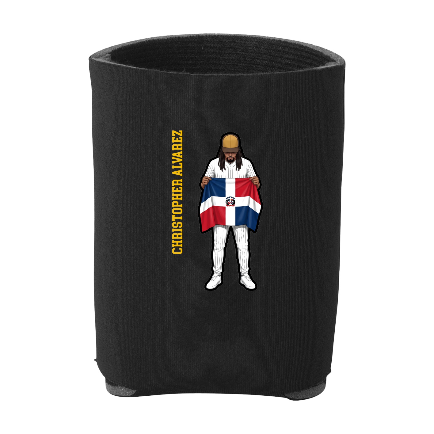 Can Holder — Name Vertical in Black