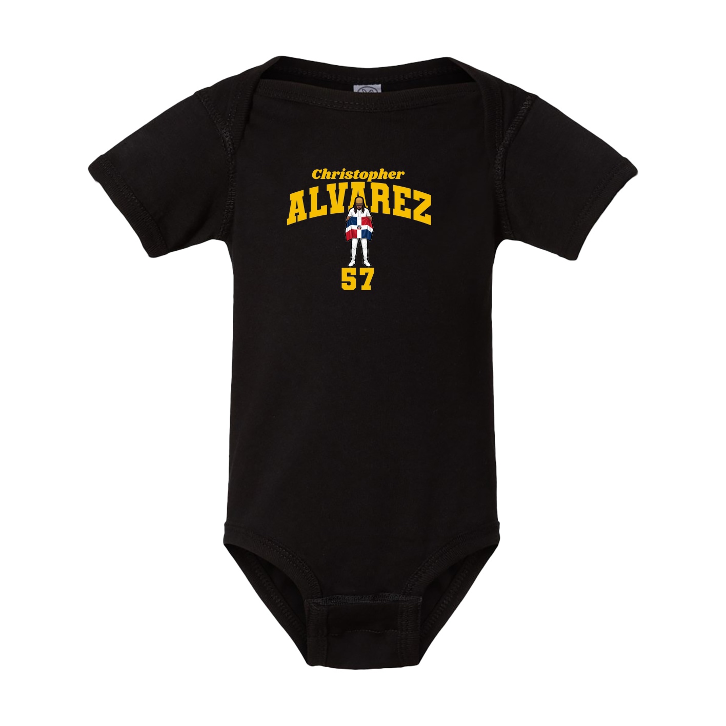Baby Onesie — Signature Arch in Black