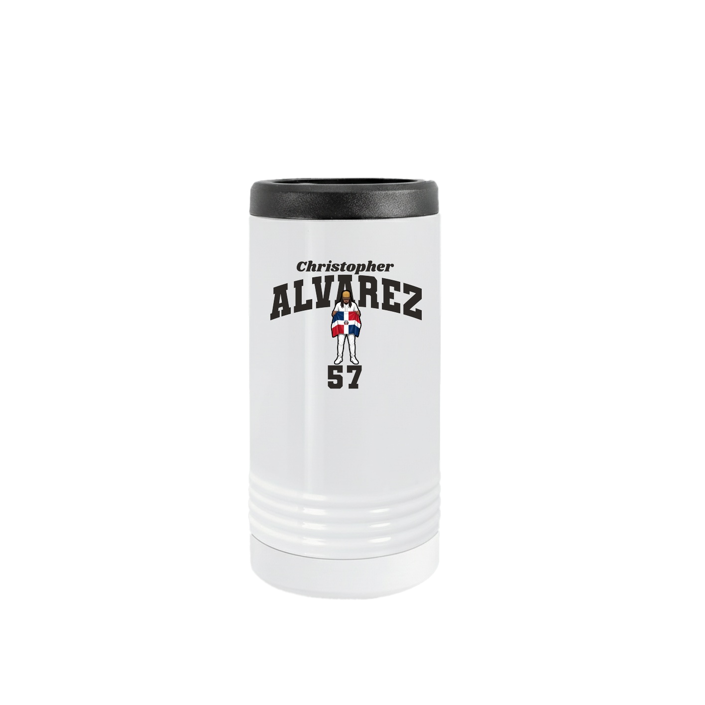 Slim Beverage Holder — Signature Arch in White