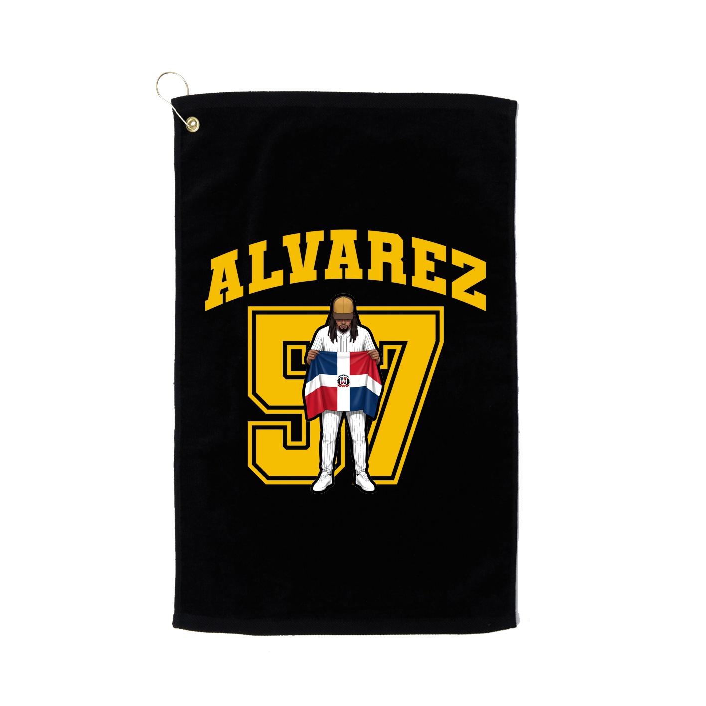 Golf Towel — Number in Black