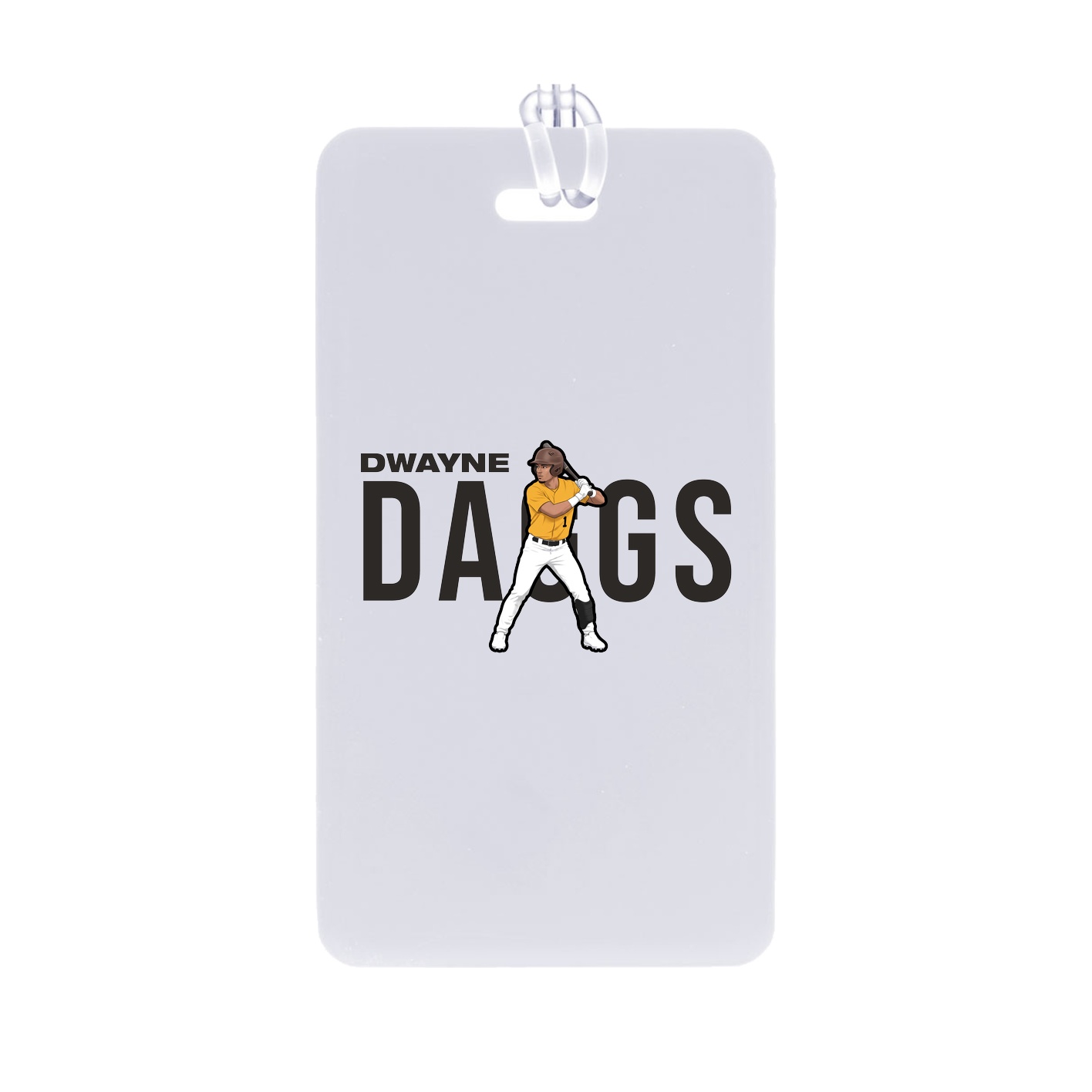 Bag Tag — Player Name in Classic
