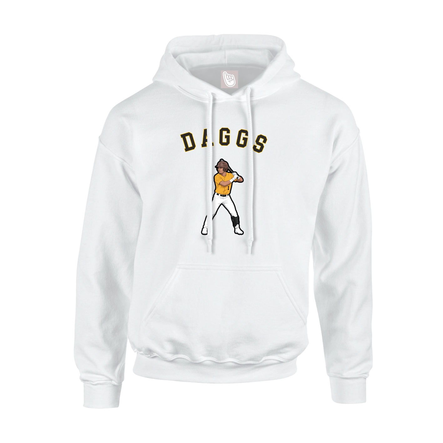 Youth Hoodie — Shirsey Arch in White